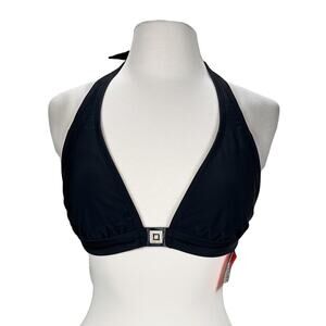 NWT Isaac Mizrahi for Target Black Basic Bikini Swimsuit Top Junior Girl's XXL